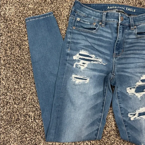 AE Next Level Patched High-Waisted Jegging NWOT - Picture 3 of 12